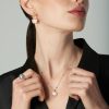 Petit Joli Lunaire Κολιέ σε 18K Ροζ Χρυσό με Ροζ Χαλκηδόνιο, Λευκό Φεγγαρόλιθο και Διαμάντια