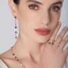 Серьги Figlia dei Fiori из 18-каратного розового золота с цветными камнями