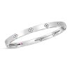 Love in Verona Bracelet in 18Κ White Gold with Diamonds and Rubies