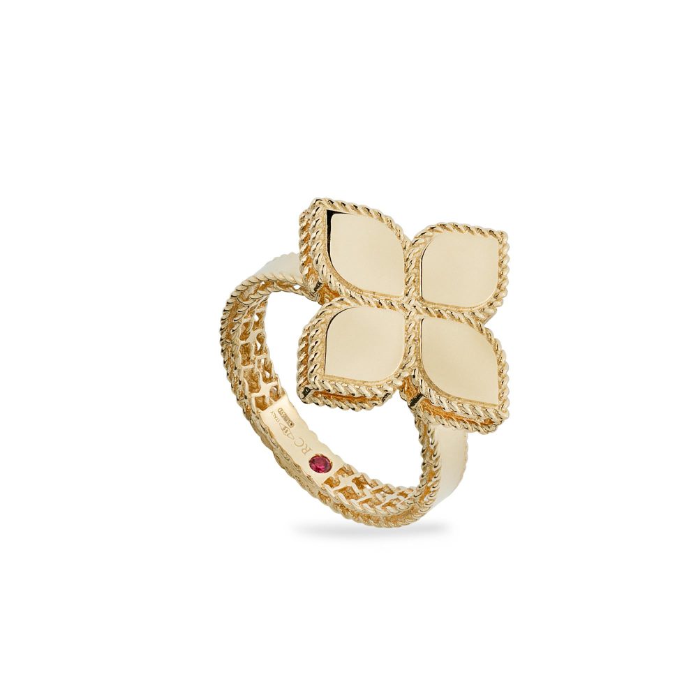 Princess Flower Ring in 18K Yellow Gold with Ruby Princess Flower Ring in 18K Yellow Gold with Ruby