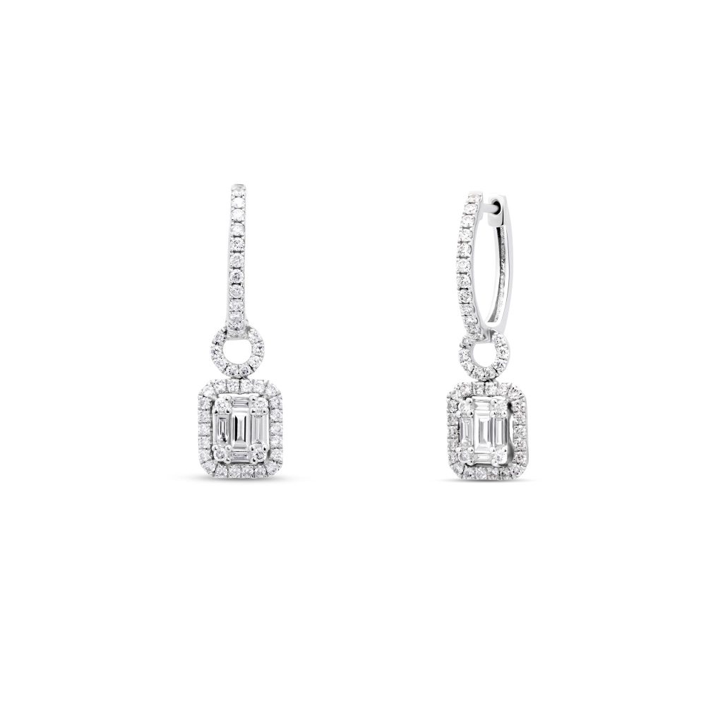 Ulysses Earrings in 18K White Gold with Diamonds