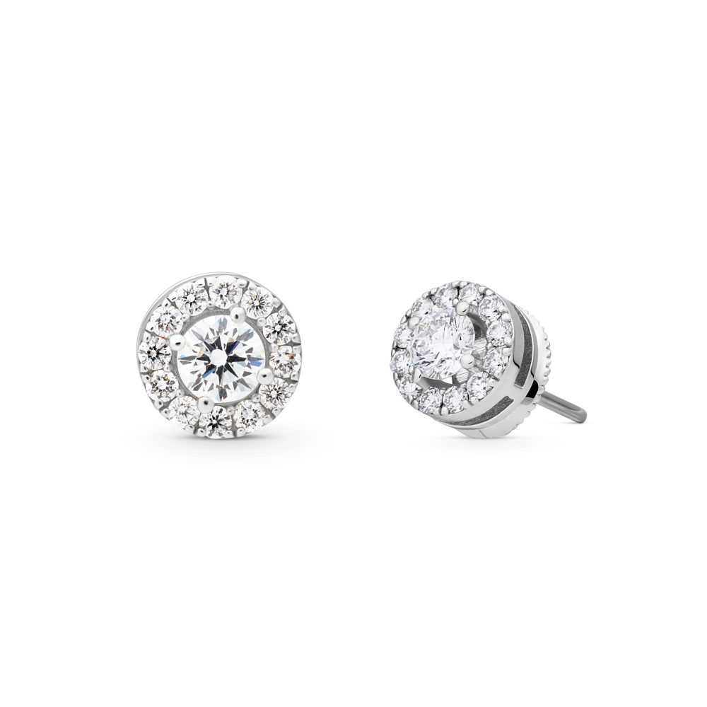 Ulysses Earrings in 18K White Gold with Diamonds