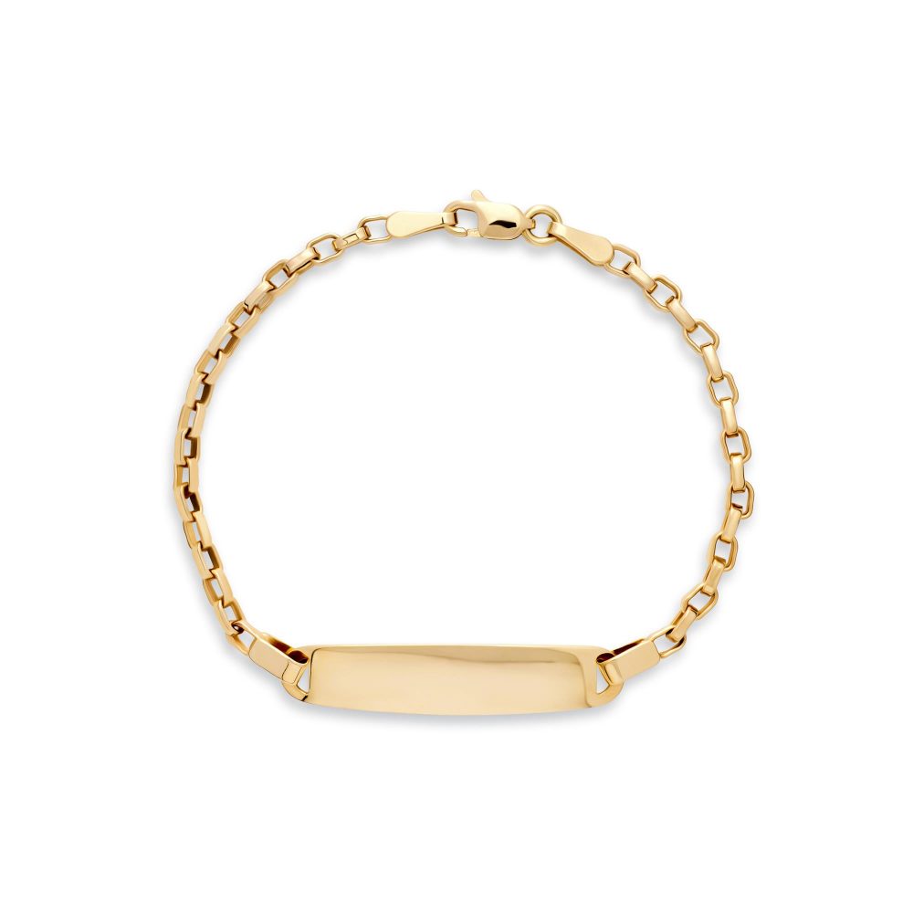 Ulysses Kid ID Bracelet in 14K Yellow Gold