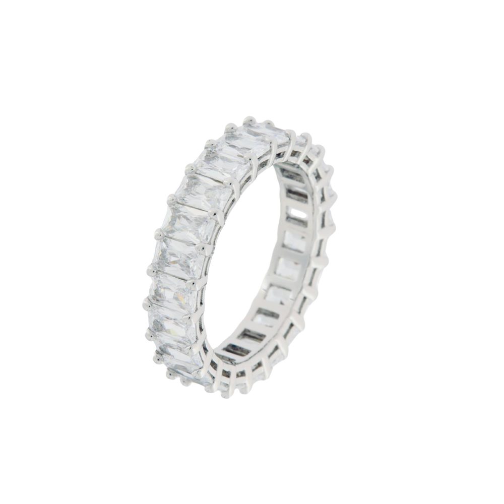 Ulysses Silver Ring in Silver 925 with Zircon 20mm