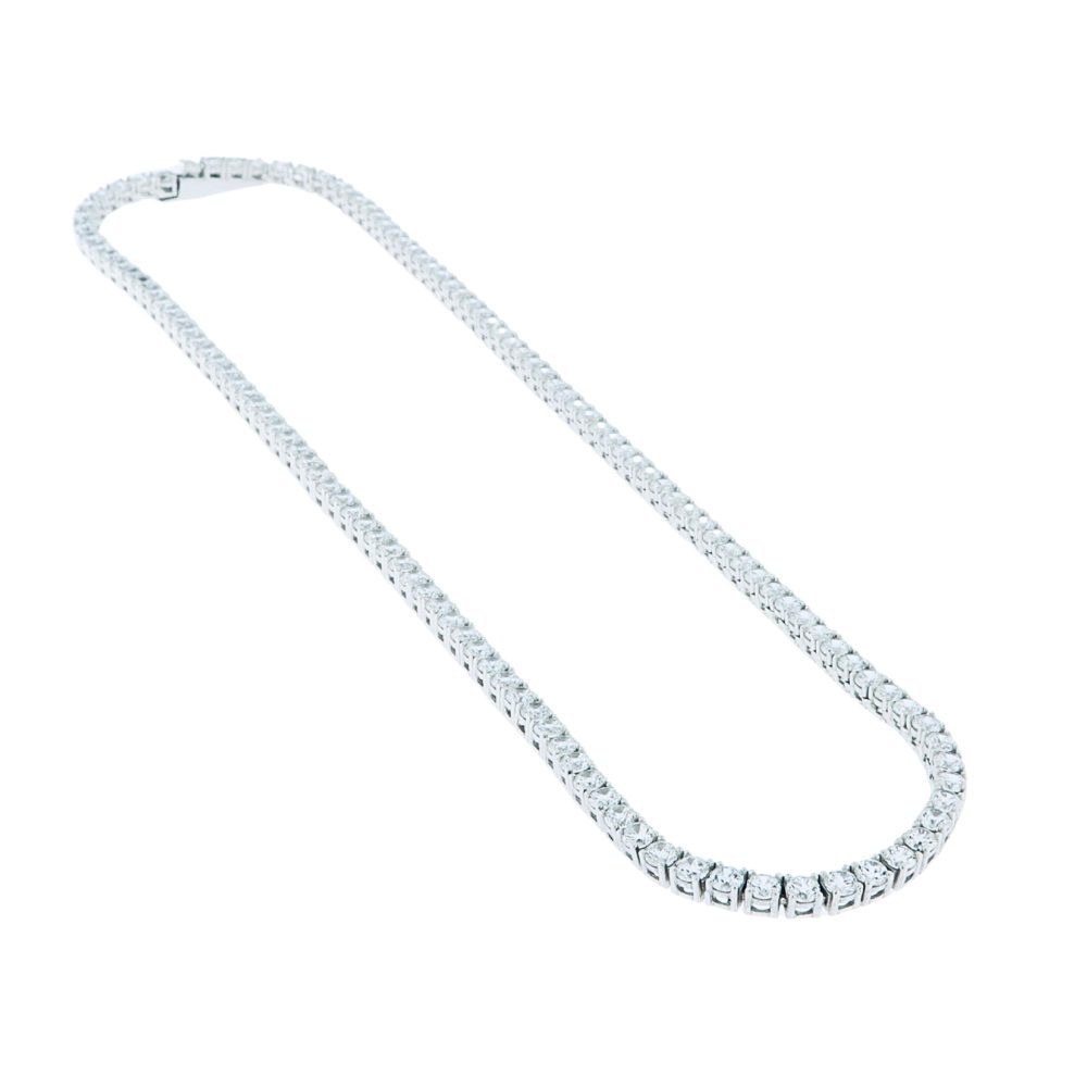 Ulysses Silver Necklace in Silver 925 with Zircon 42cm