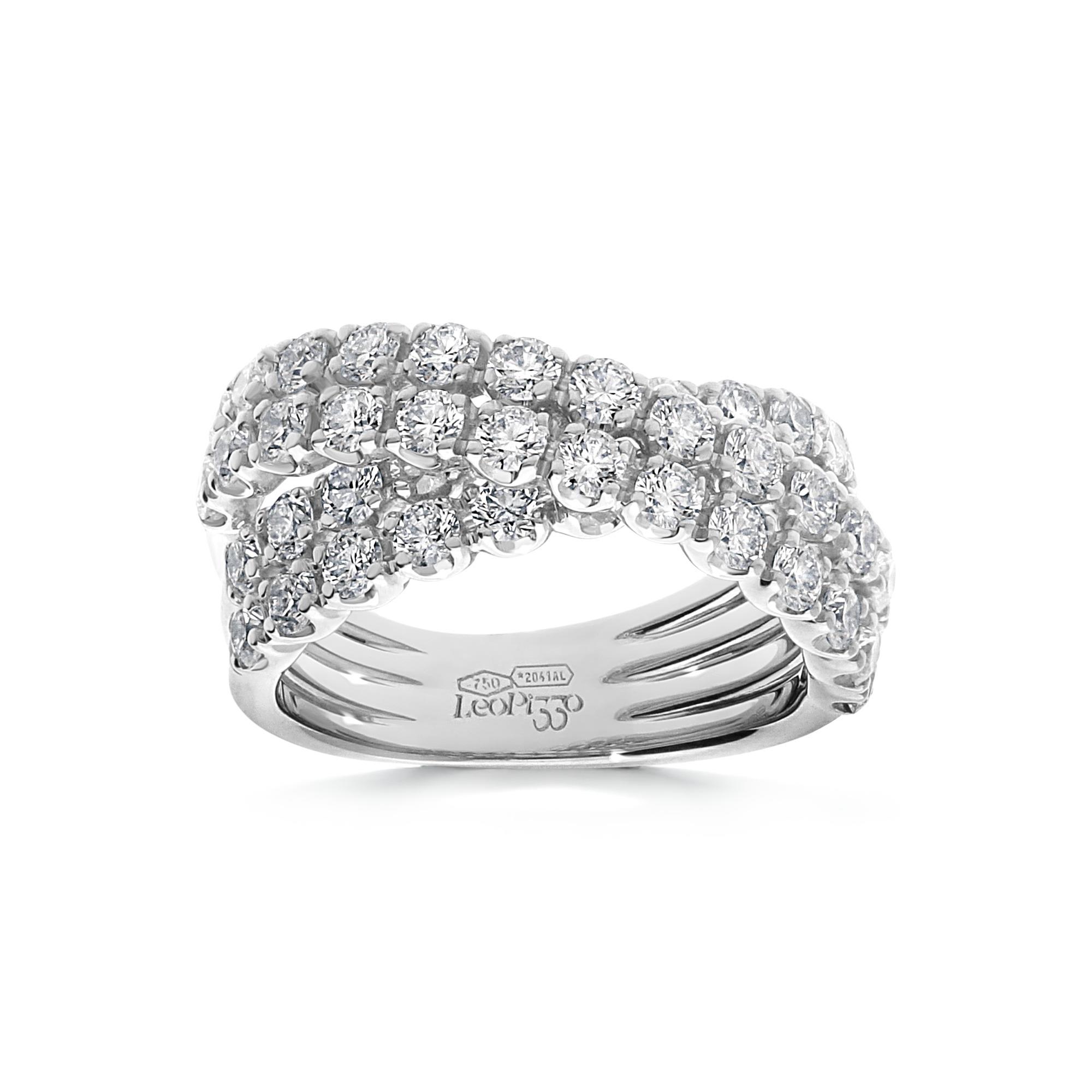 Waves Ring in 18K White Gold with Diamonds Waves Ring in 18K White Gold with Diamonds