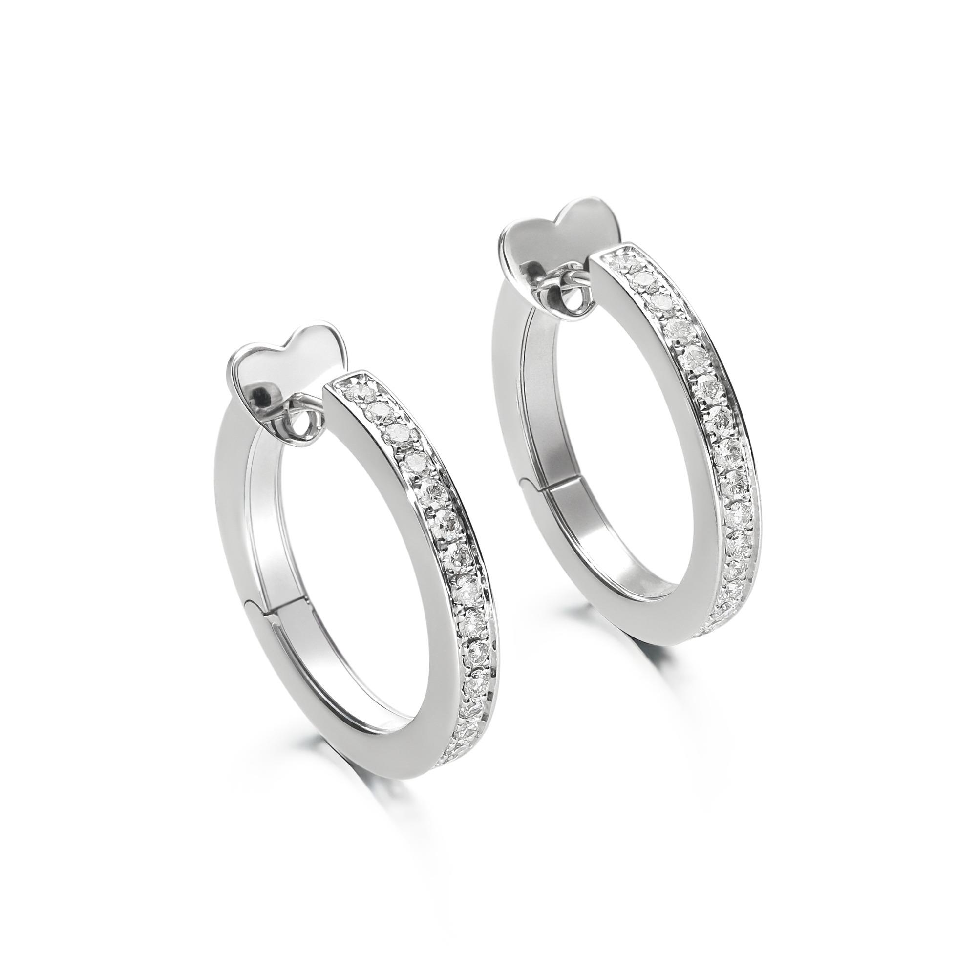 Diamanti Earrings in 18K White Gold with Diamonds Diamanti Earrings in 18K White Gold with Diamonds