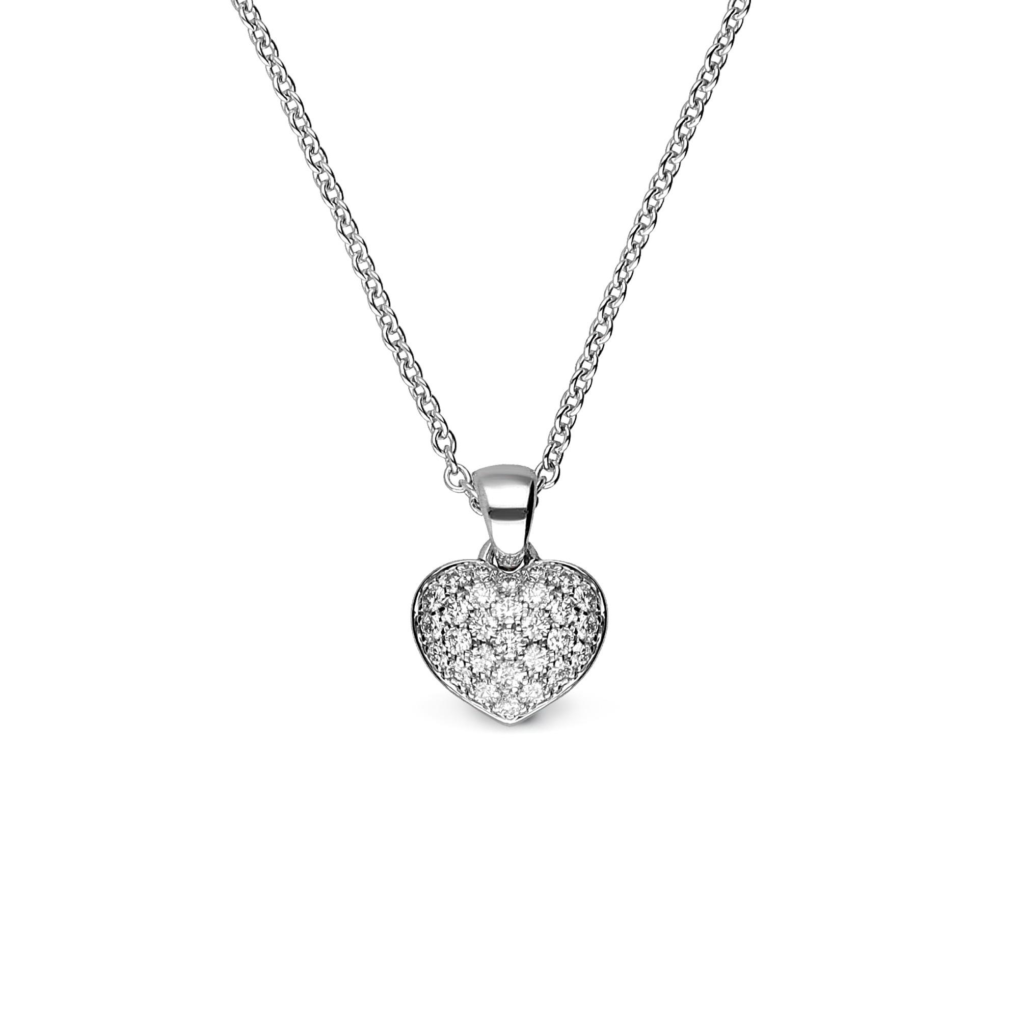Amore Necklace in 18K White Gold with Diamonds Amore Necklace in 18K White Gold with Diamonds