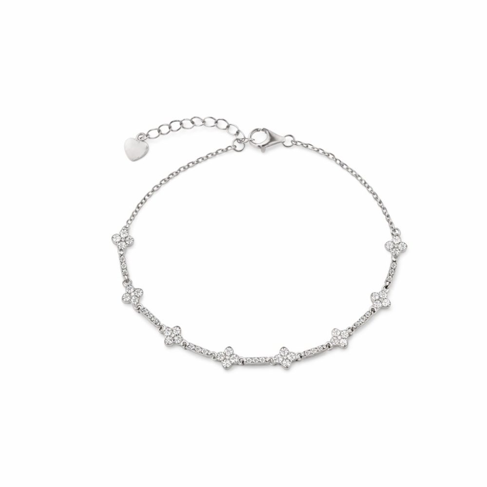 Ulysses Silver Βραχιόλι σε Ασήμι 925 με Ζιργκόν 21cm