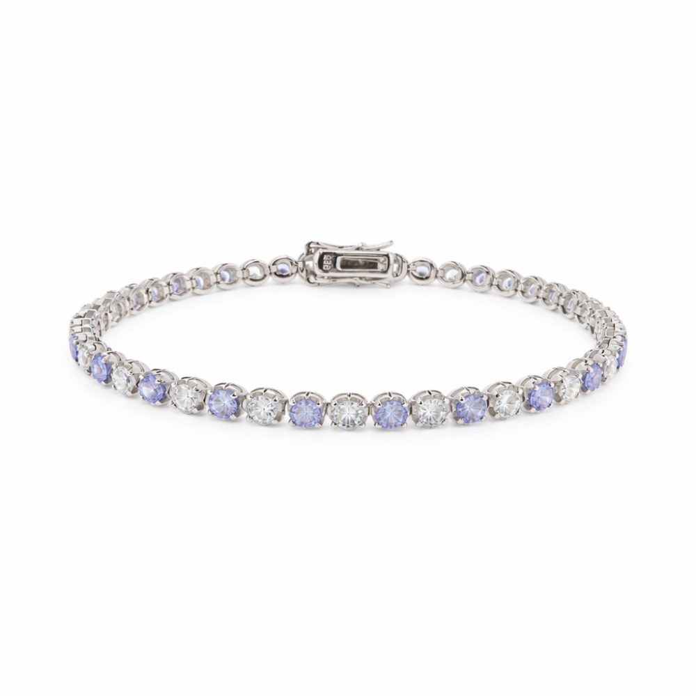 Ulysses Silver Βραχιόλι σε Ασήμι 925 με Ζιργκόν 19cm