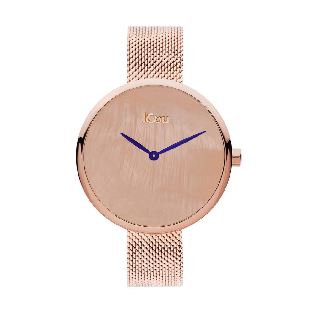 JCou Luna Αναλογικό Ρολόι σε Ανοξείδωτο Ατσάλι 38 mm