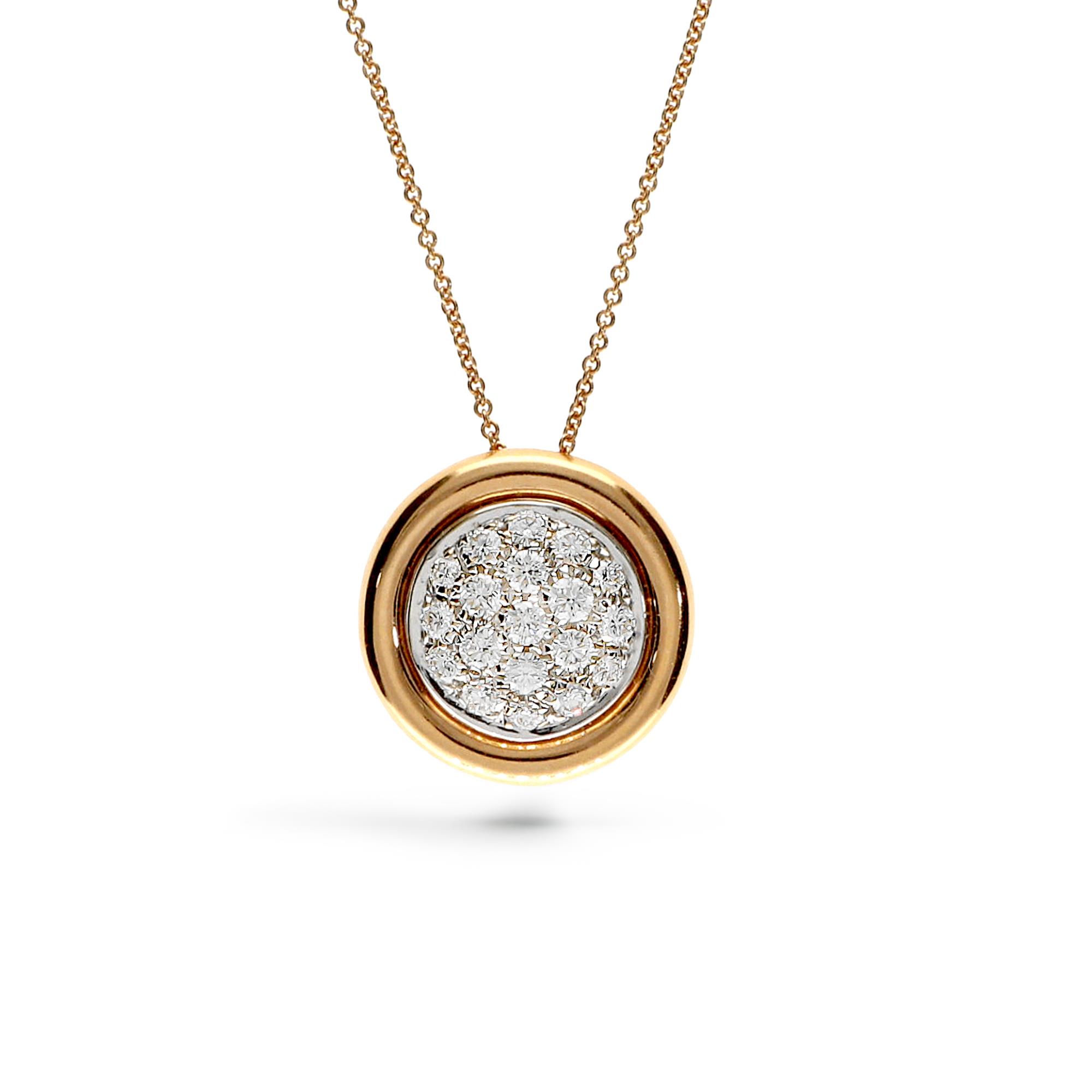 Κολιέ σε 18Κ Ροζ Χρυσό με Διαμάντια Κολιέ σε 18Κ Ροζ Χρυσό με Διαμάντια