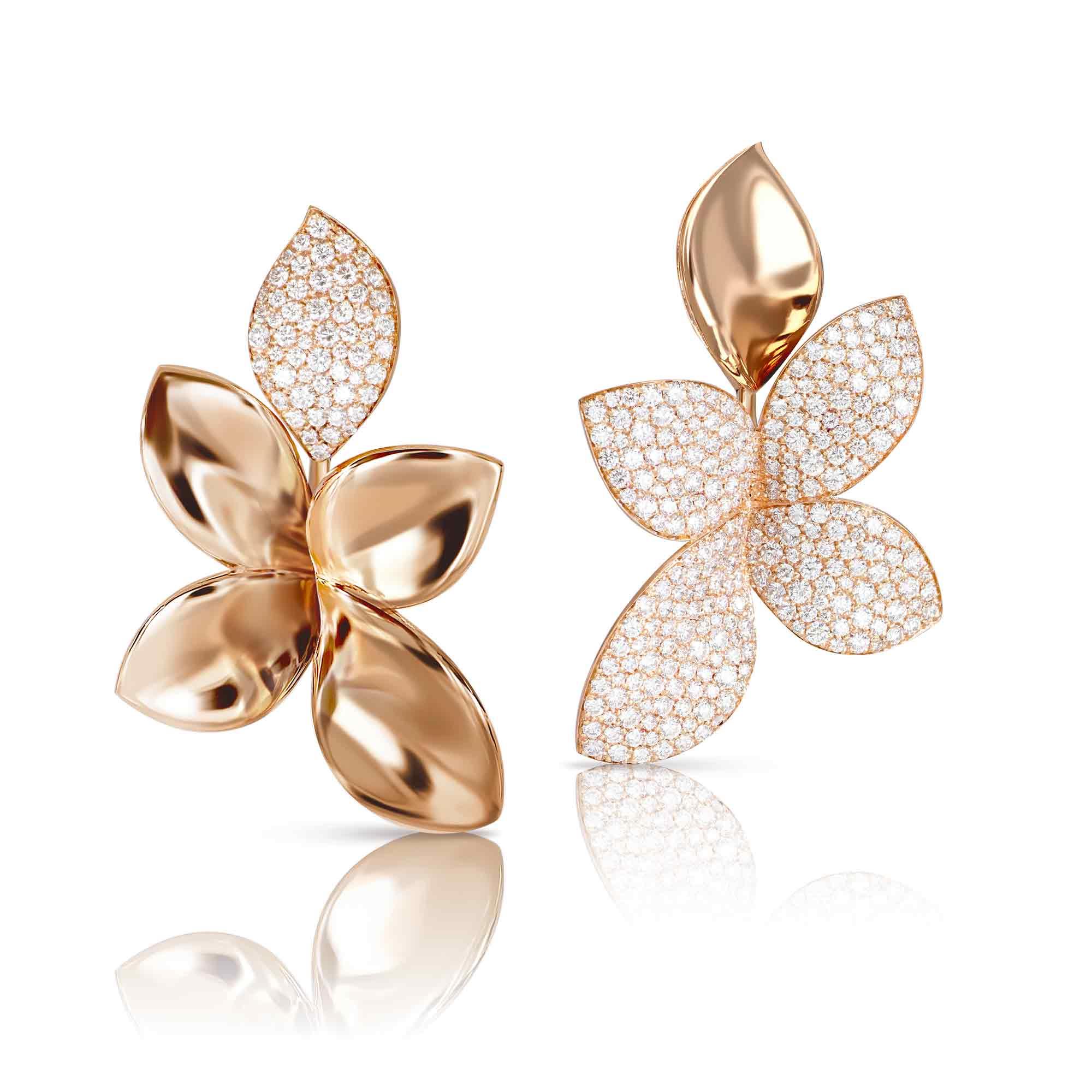 Giardini Segreti Earrings in 18k Rose Gold with Diamonds Giardini Segreti Earrings in 18k Rose Gold with Diamonds