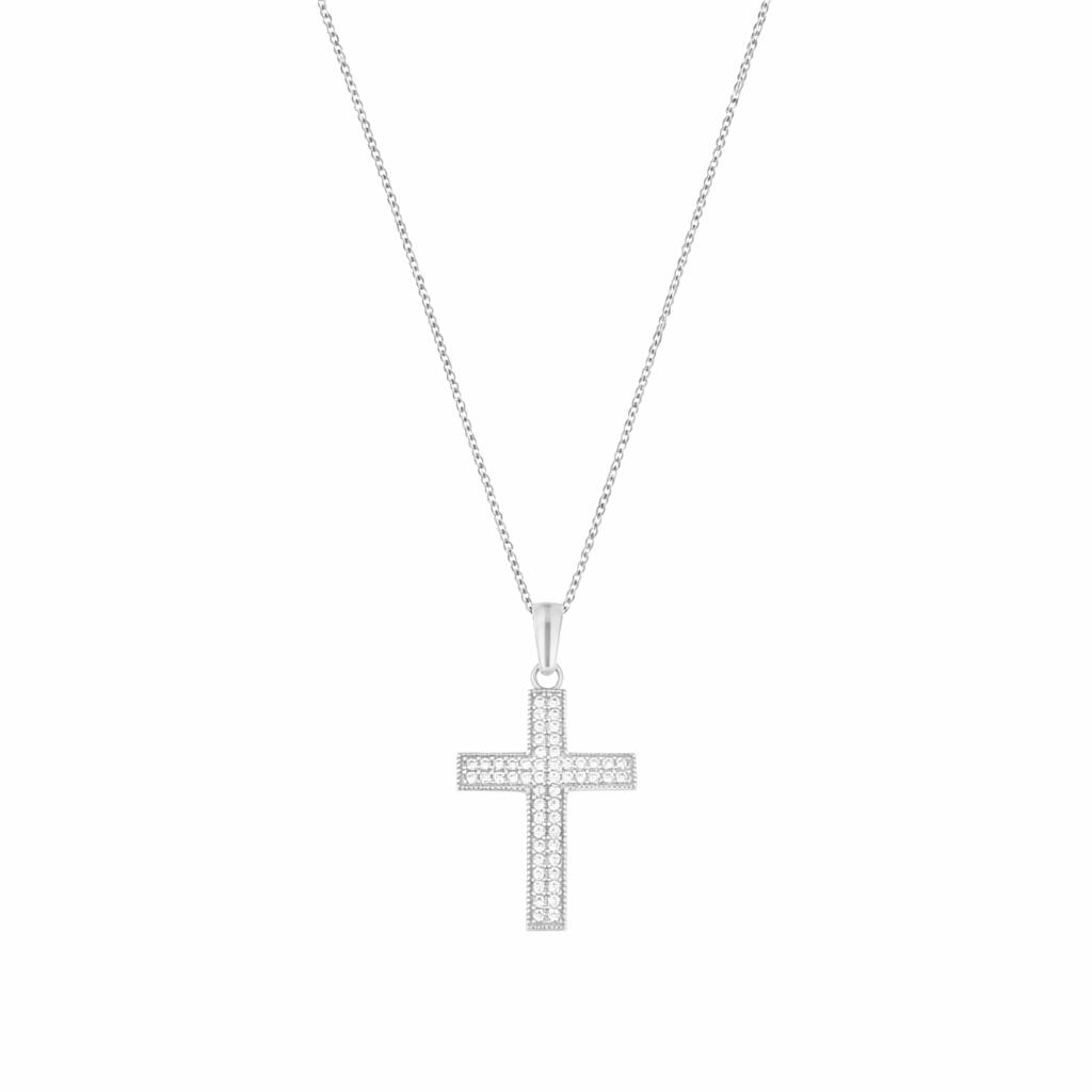 Ulysses Silver Cross in 925 Sterling Silver 45cm