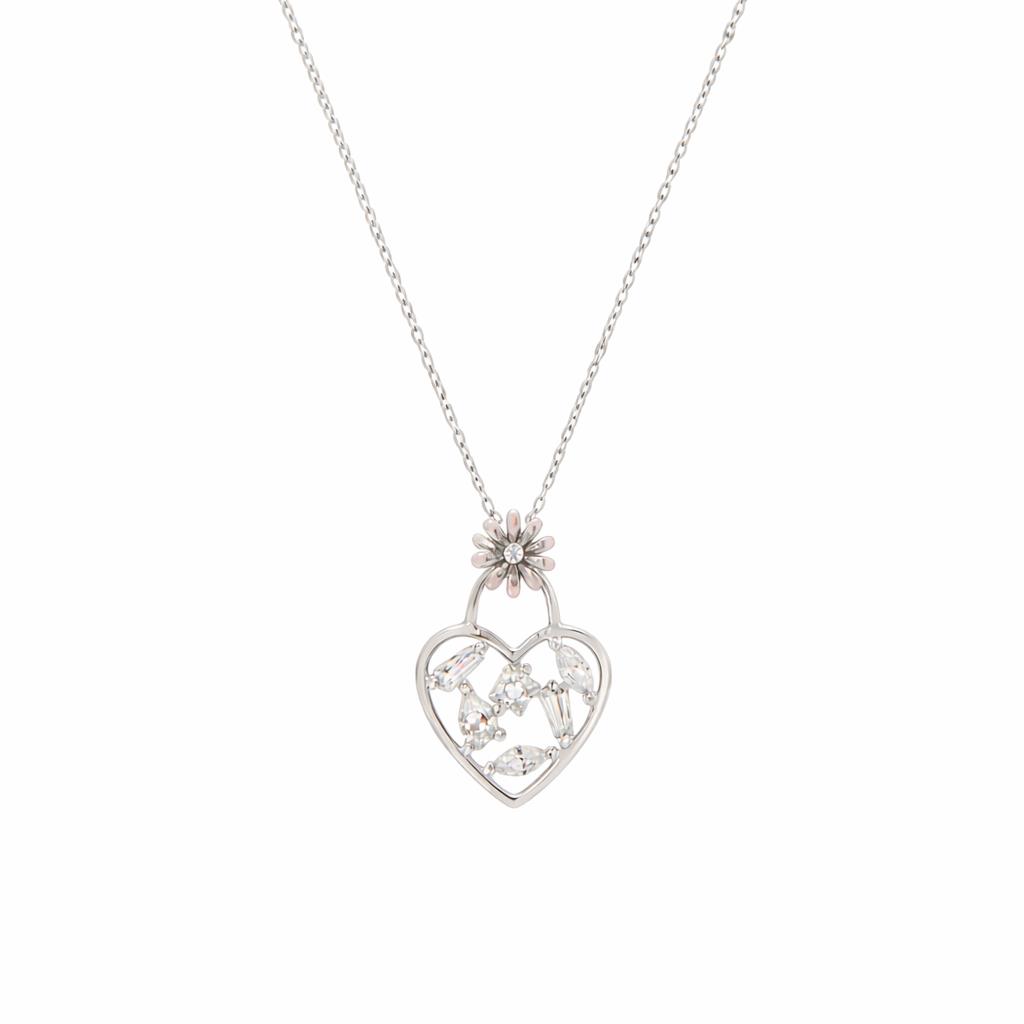 Ulysses Silver Necklace in Silver 925 with Enamel and Zircon 45cm