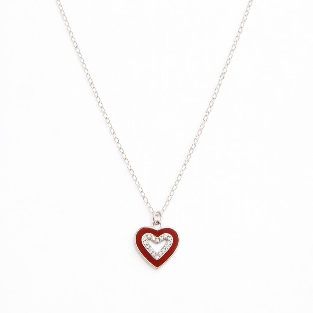 Серебряное колье Ulysses из серебра 925 пробы с эмалью и цирконием 45cm