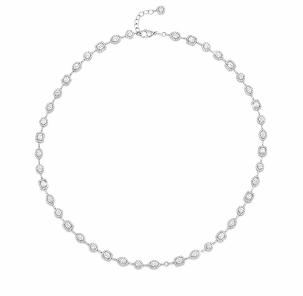 Серебряное ожерелье Ulysses из серебра 925 пробы с цирконом 45cm