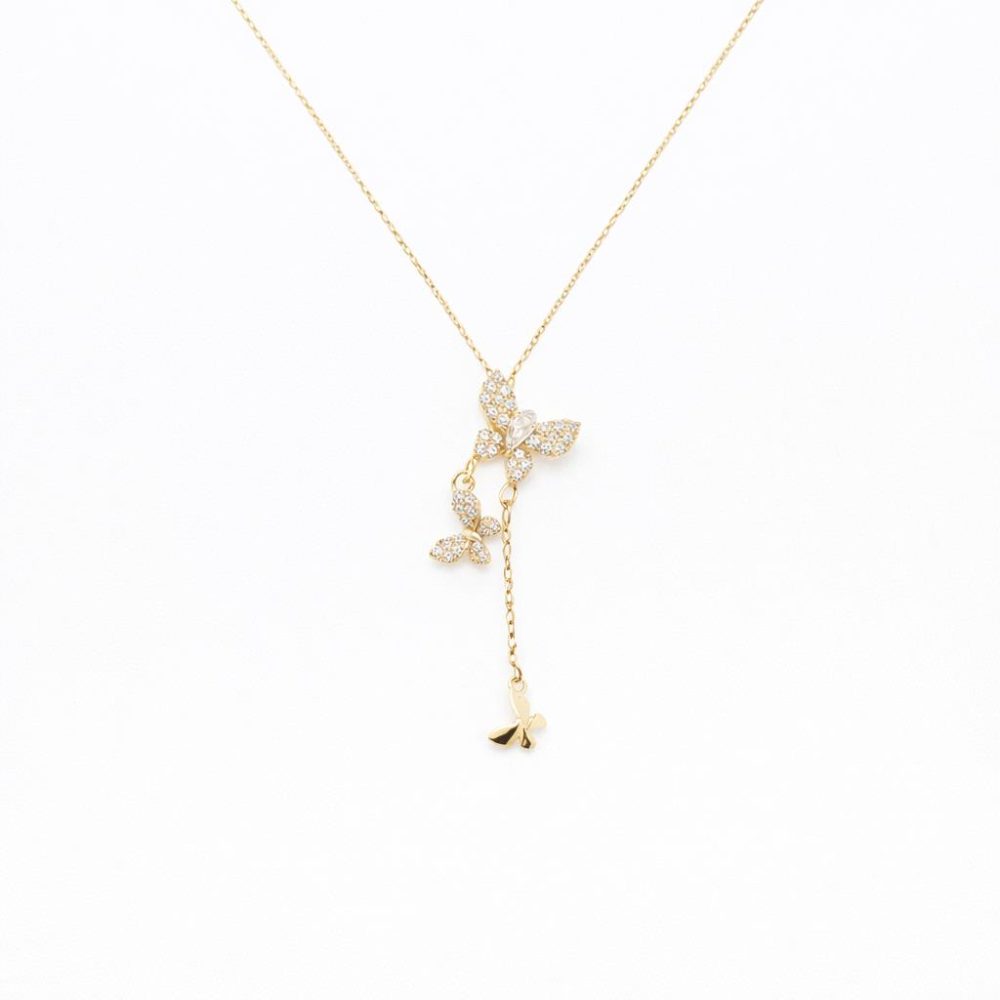 Ulysses Silver Necklace in Silver 925 with Zircon 45cm