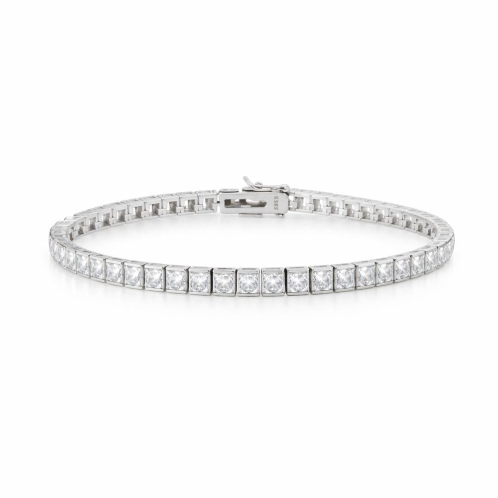 Ulysses Silver Βραχιόλι σε Ασήμι 925 με Ζιργκόν 18cm