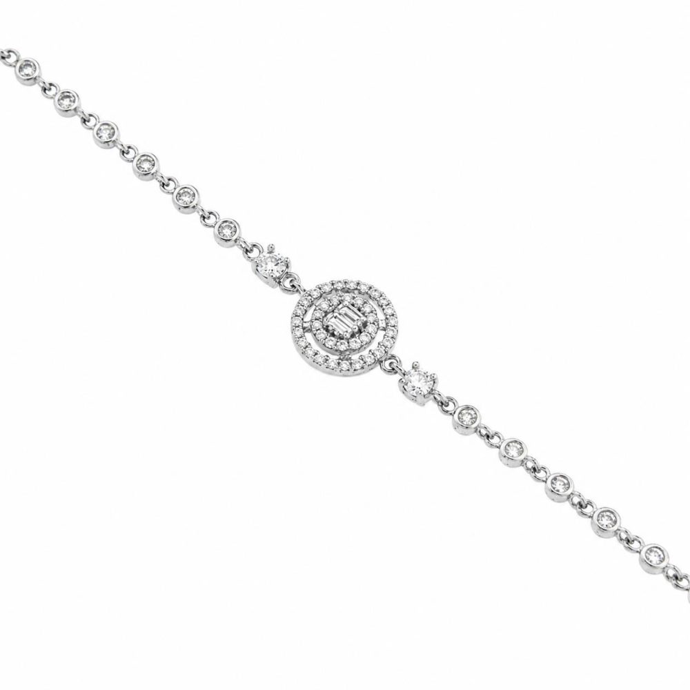 Bracelet in Silver 925 with Zircon 21cm