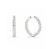 Earrings in Silver 925 with Zircon 3cm
