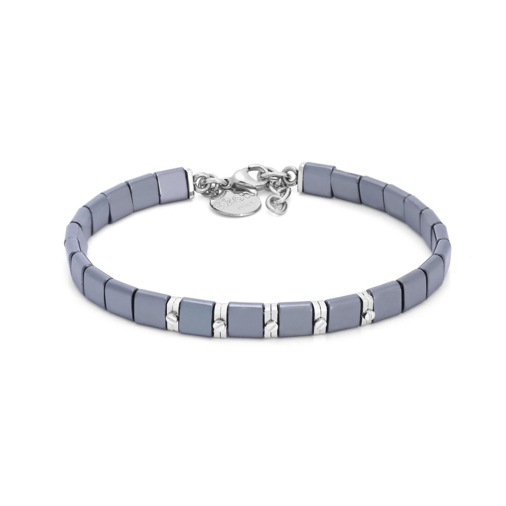 Браслет H2On из нержавеющей стали с гематитом