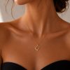 Necklace in  Gold Plated Silver 925 with Zircon 45cm