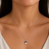 Necklace in Silver 925 with Mother of Pearl and Enamel 45cm Necklace in Silver 925 with Mother of Pearl and Enamel 45cm
