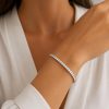 Bracelet in Silver 925 with Zircon 18cm
