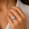 Ring in Silver 925 with Zircon 12mm