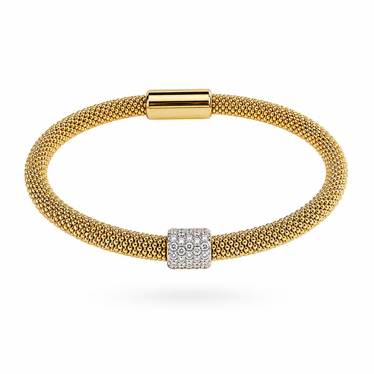 Bracelet in Gold-Plated 925 Sterling Silver with Zircon 20 cm Bracelet in Gold-Plated 925 Sterling Silver with Zircon 20 cm