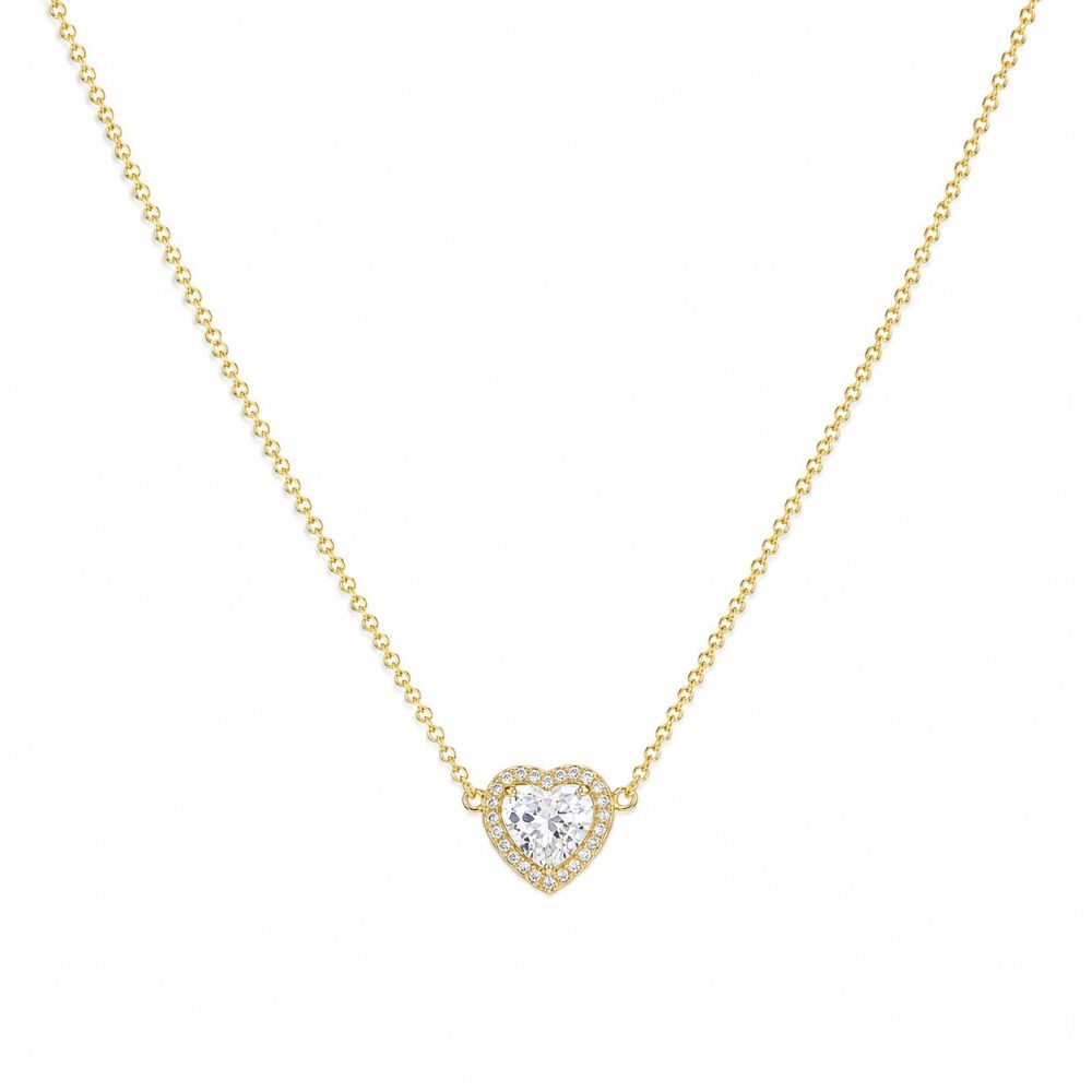 Necklace in Gold-Plated Silver 925 with Zircon 45cm