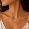 Necklace in Gold-Plated Silver 925 with Zircon 45cm