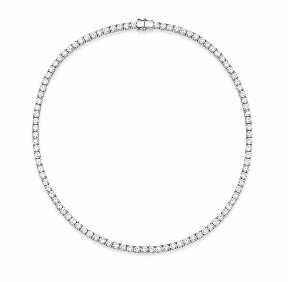Ulysses Silver Necklace in Silver 925 with Zircon 42cm