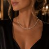 Ulysses Silver Necklace in Silver 925 with Zircon 42cm Ulysses Silver Necklace in Silver 925 with Zircon 42cm