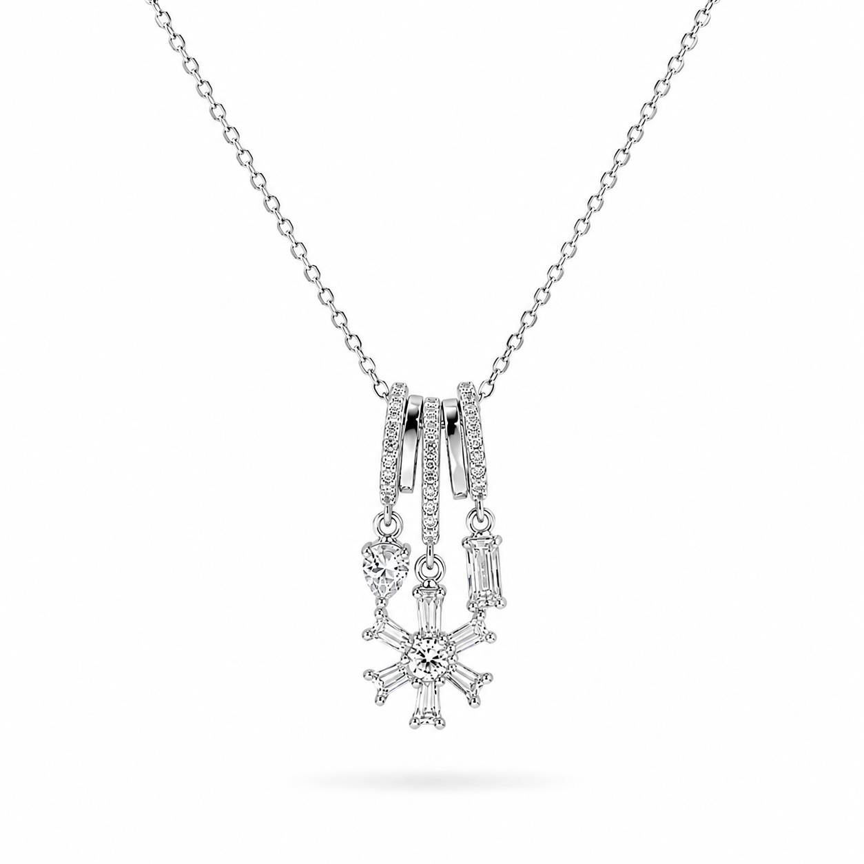 Necklace in Silver 925 with Zircon 45cm