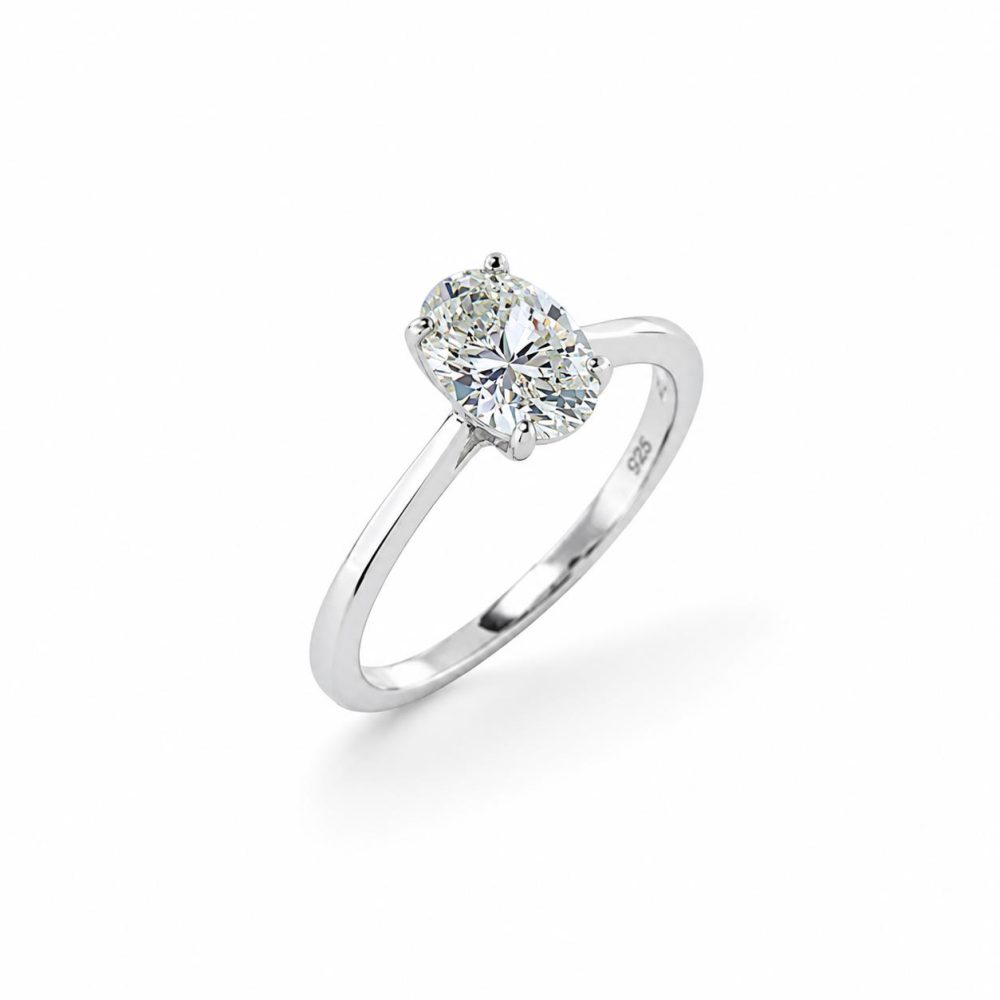 Ring in Silver 925 with Zircon 15mm