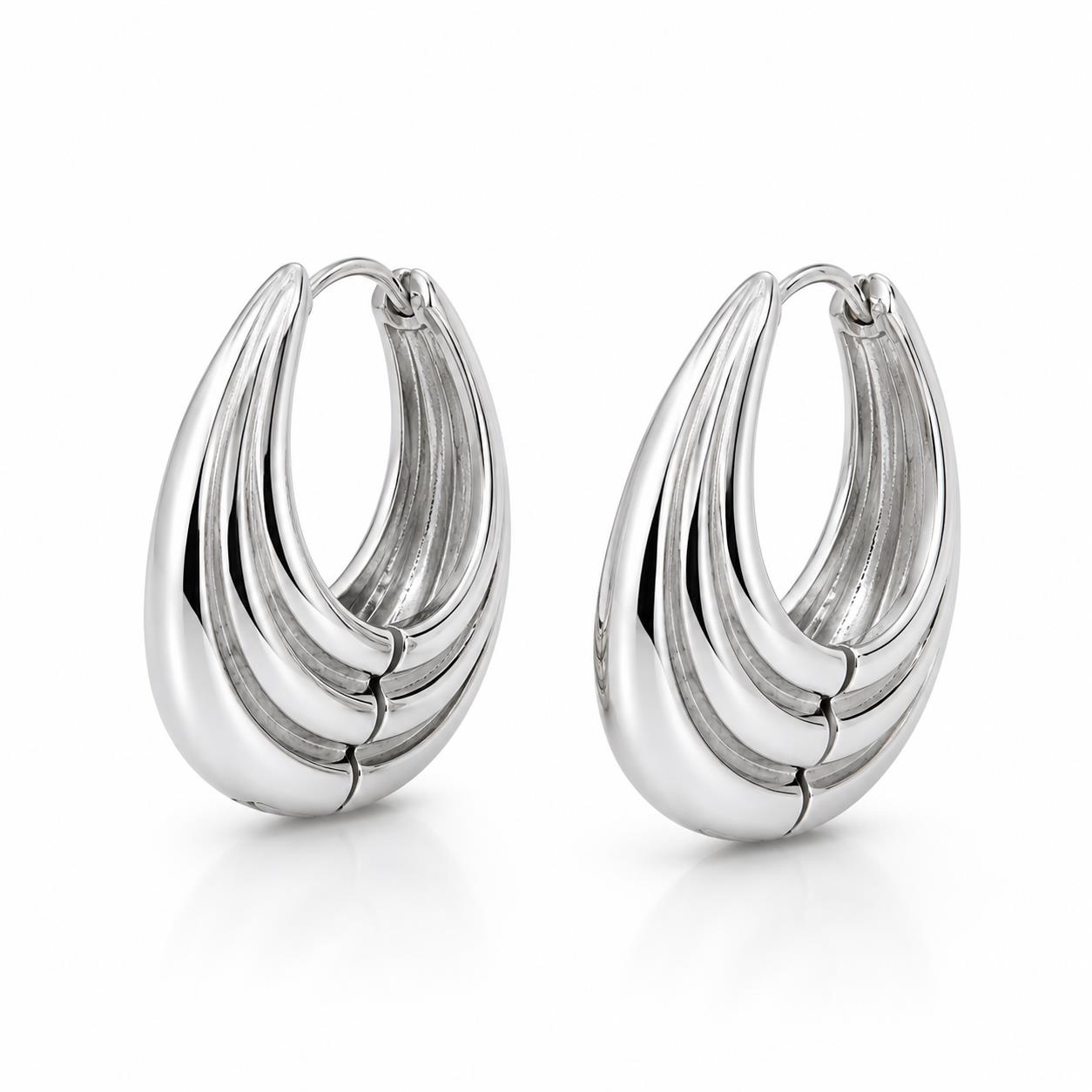 серьг из серебра 925 пробы 2.5cm