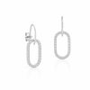 Earrings in Silver 925 with Zircon 1.5cm Earrings in Silver 925 with Zircon 1.5cm