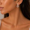 серьги из серебра 925 пробы с цирконом 2cm серьги из серебра 925 пробы с цирконом 2cm