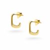 Серьги из позолоченного серебра 925 пробы 1.5 см Серьги из позолоченного серебра 925 пробы 1.5 см