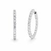 Earrings in Silver 925 with Zircon 3cm