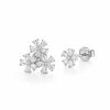 серьги из серебра 925 пробы с цирконом 1.5cm серьги из серебра 925 пробы с цирконом 1.5cm