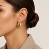 Earrings in Gold-Plated 925 Sterling Silver 4cm Earrings in Gold-Plated 925 Sterling Silver 4cm