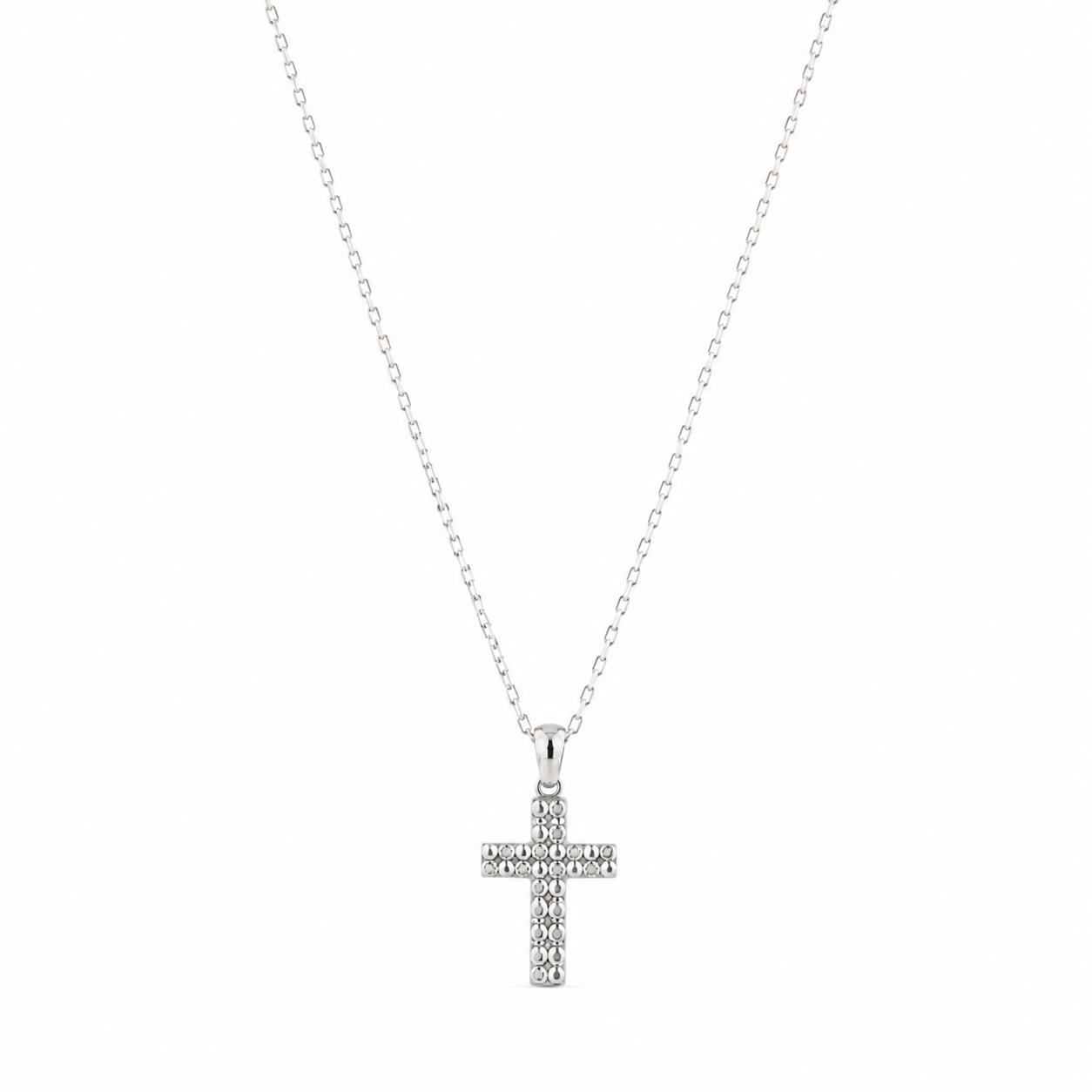 Крест из серебра 925 с цирконом 45 см Крест из серебра 925 с цирконом 45 см