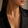 Necklace in Gold-Plated 925 Sterling Silver with Zircon 45 cm