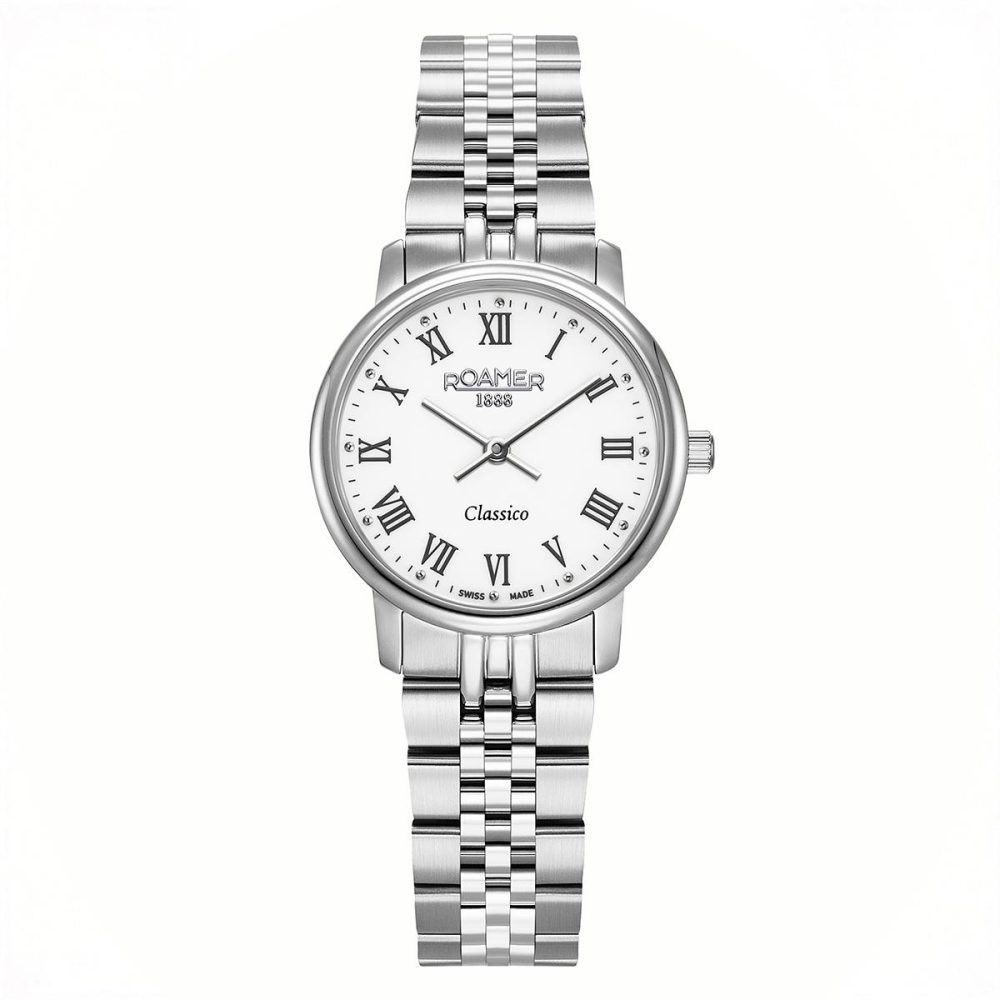 Roamer Classico Ladies Analog Watch with Stainless Steel Bracelet 30mm