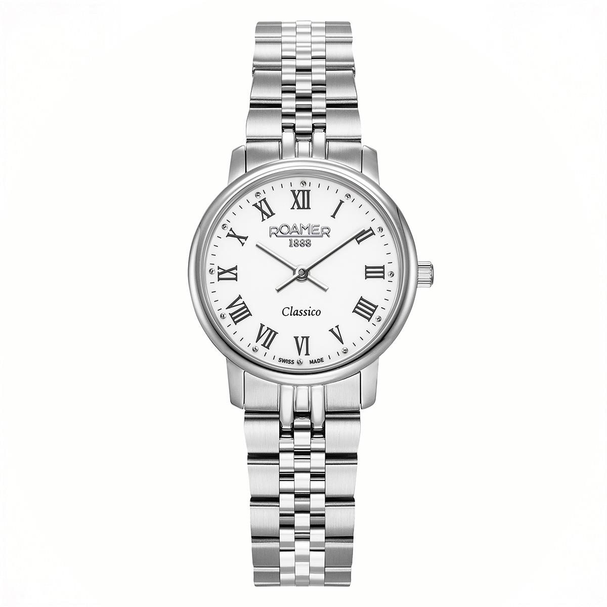 Roamer Classico Ladies Analog Watch with Stainless Steel Bracelet 30mm Roamer Classico Ladies Analog Watch with Stainless Steel Bracelet 30mm