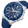 Quantum Hunter Analog, Chronograph Watch in Stainless Steel with Silicone Strap 46mm Quantum Hunter Analog, Chronograph Watch in Stainless Steel with Silicone Strap 46mm
