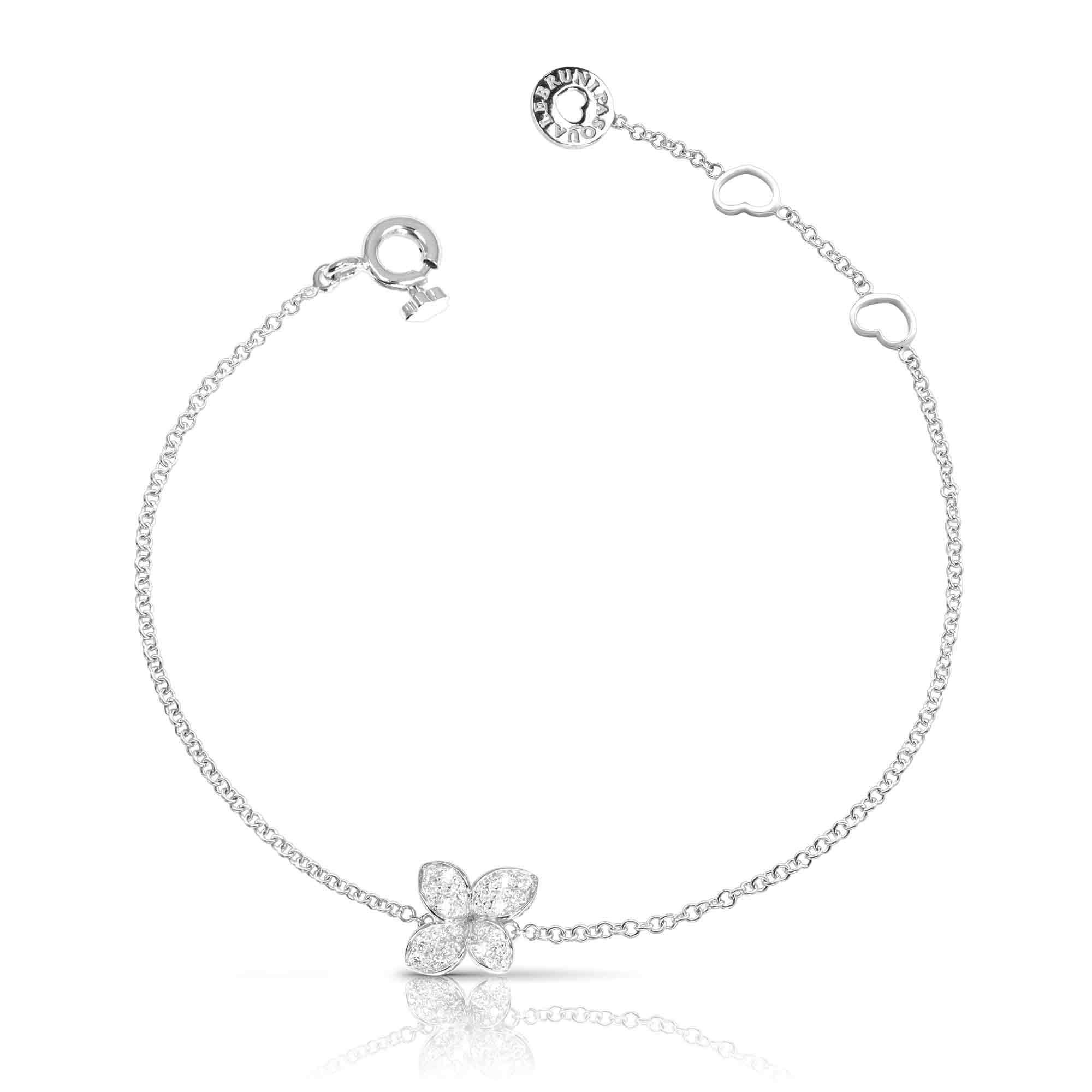 Petit Garden Bracelet in 18k White Gold with Diamonds.